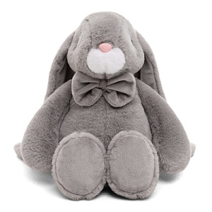Зайчик Зак серый 28 см