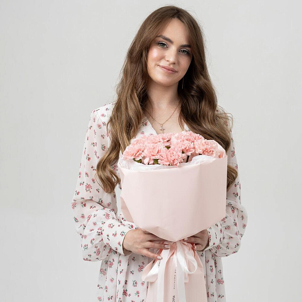 Розовые гвоздики  5
